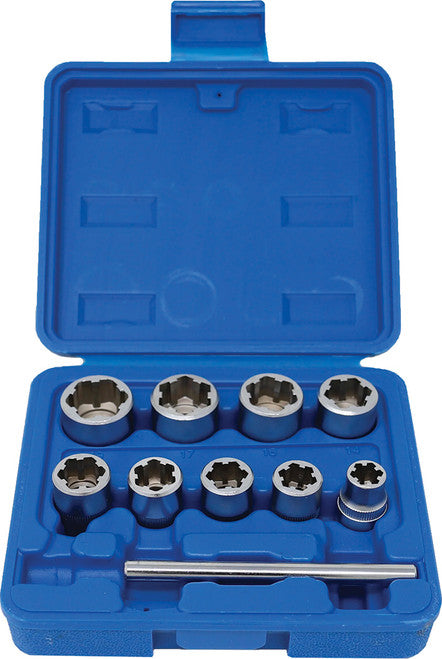 CTA Tools 1232 10-pc Metric Bolt Extractor Set - 8mm to 19mm - MPR Tools & Equipment