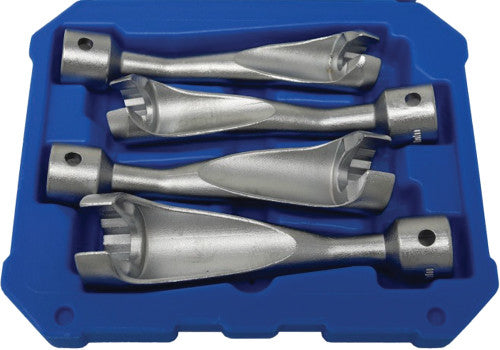 CTA Tools 7468 4-PC 1/2" DRIVE 12-POINT INJECTION LINE WRENCH SET, 14, 17, 19, 22MM - MPR Tools & Equipment