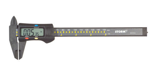 Central Tools 3C351 PLASTIC DIGITAL CAL W/ FRACT. - MPR Tools & Equipment