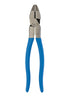 Channellock 369 9.5-Inch Lineman's Pliers | Xtreme Leverage Technology (XLT) Requires Less Force to Cut than Other High-Leverage Models | Forged from High Carbon Steel | Made in the USA, Blue Handle - MPR Tools & Equipment