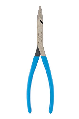 Channellock 738 8-Inch Needle Nose Long Reach Plier,High carbon Polished steel, CHANNELLOCK BLUE grips - MPR Tools & Equipment