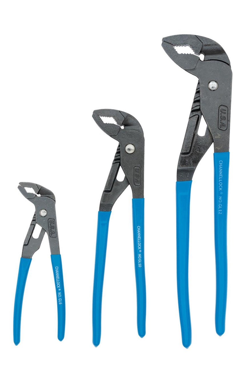 Channellock GLS-3 3pc GripLock Plier Set - MPR Tools & Equipment