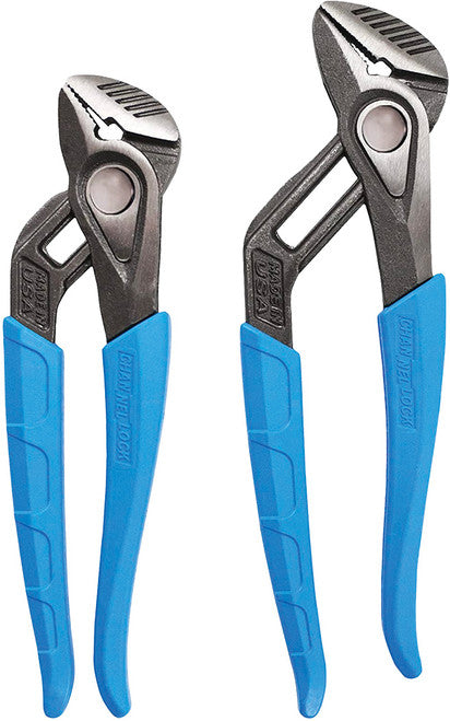 Channellock GS-1X 2-PC SPEEDGRIP STRAIGHT JAW TONGUE & GROOVE PLIERS SET, 8" & 10" - MPR Tools & Equipment