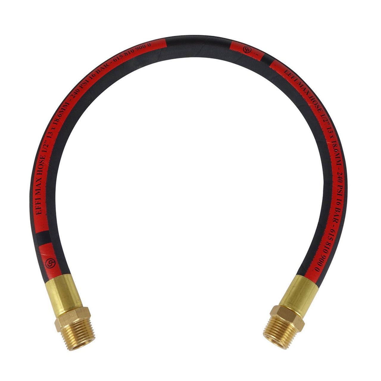 Chicago Pneumatic 6158112660 5/8" Hose Dia 1/2" Thread 2ft Hose Whip - MPR Tools & Equipment