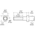 Chicago Pneumatic 6158132210 BURIN PLAT 9" .580 HEX