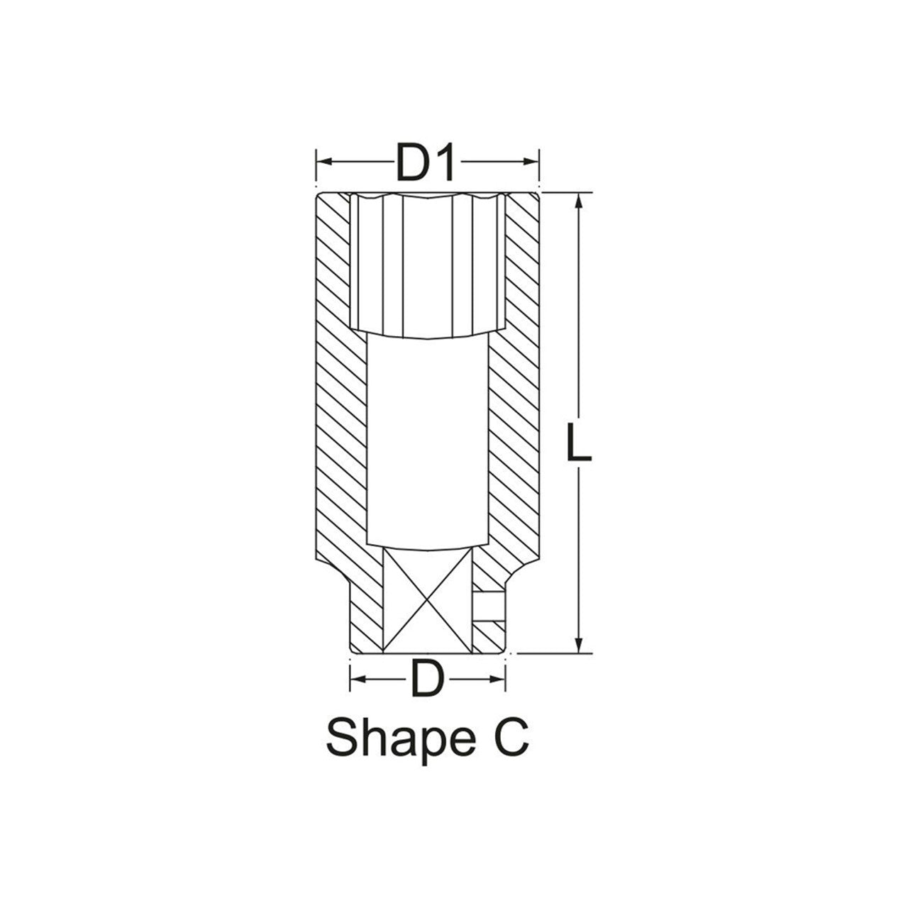 Chicago Pneumatic 8940164015 S430MD 1/2" DR DP IMP SKT 30 mm