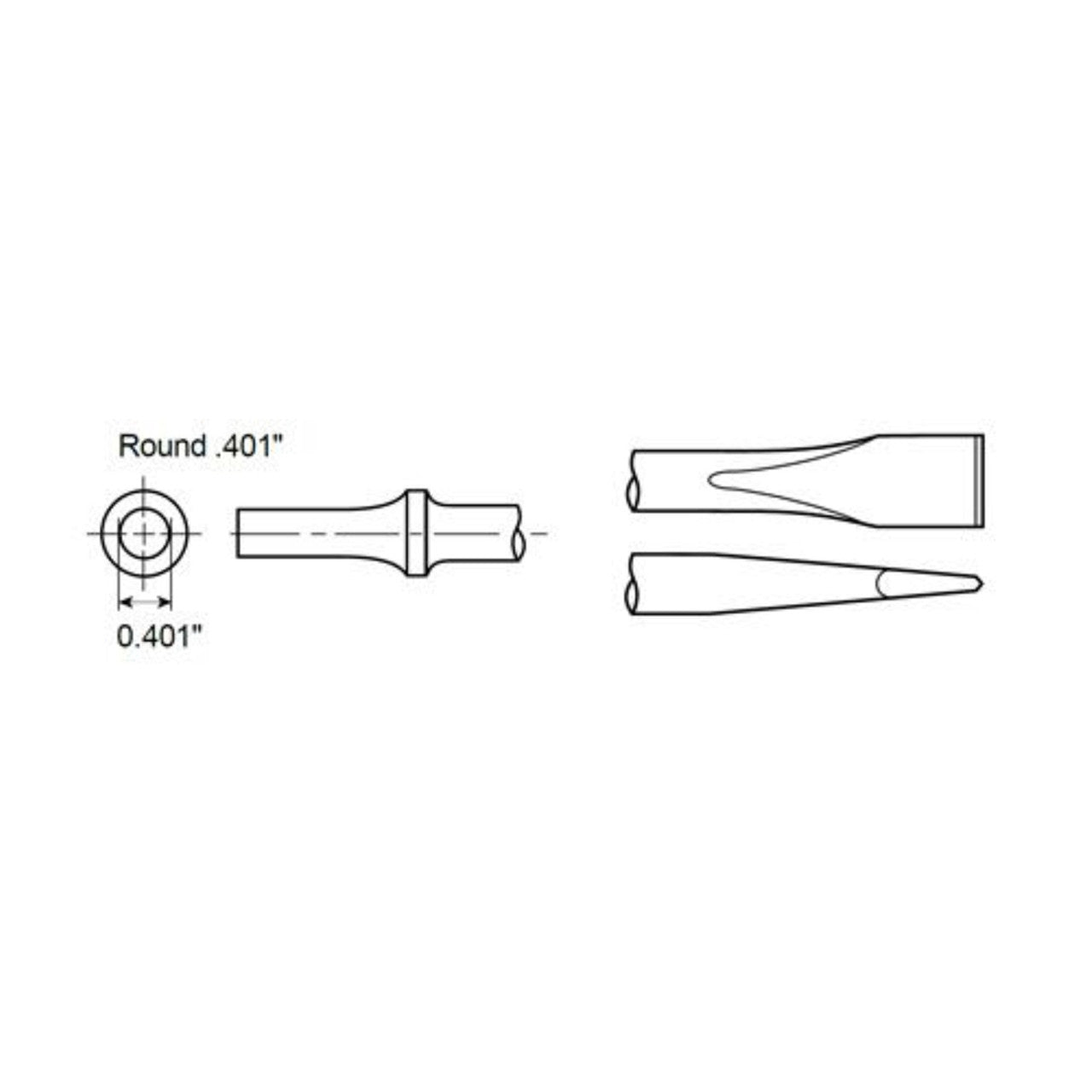 Chicago Pneumatic A046080 BURIN FROID 18" DE LONG