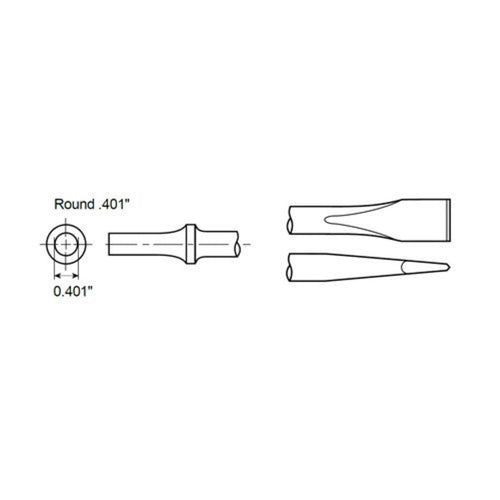 Chicago Pneumatic A046080 BURIN FROID 18" DE LONG