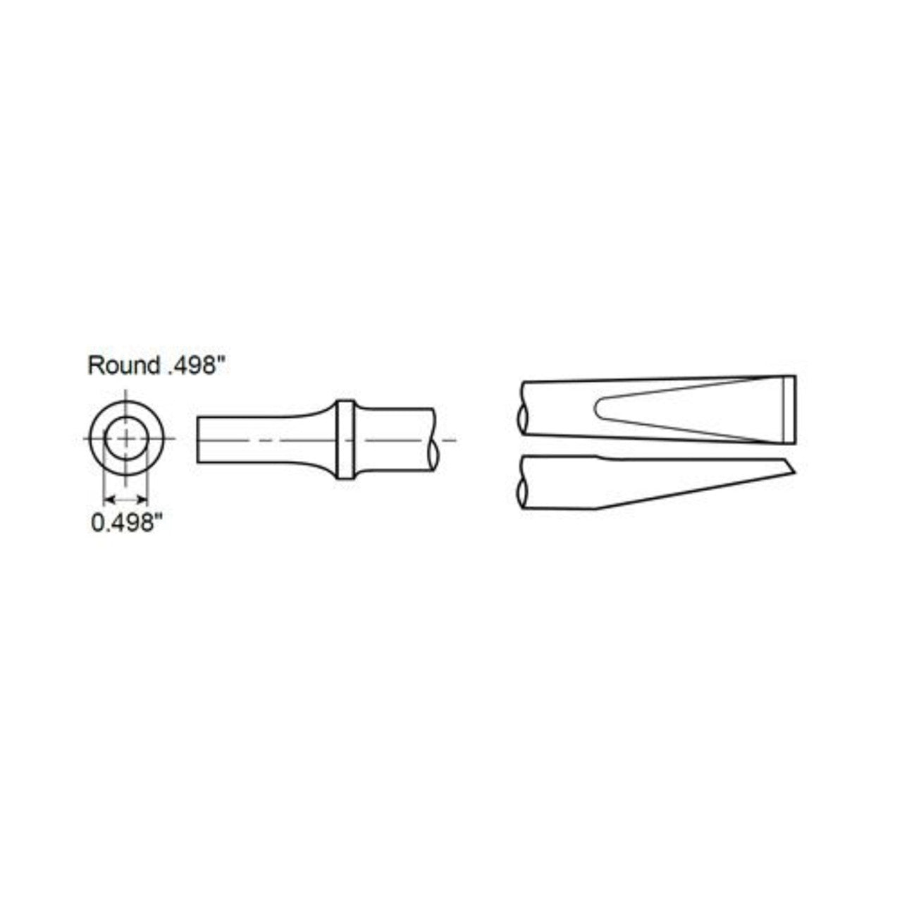 Chicago Pneumatic A047050 CUTTER-RIVET .498SHK