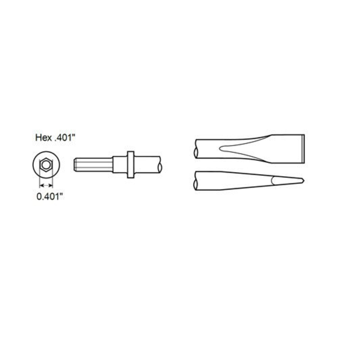 Chicago Pneumatic CA155786 BURIN-FROID (HEX)