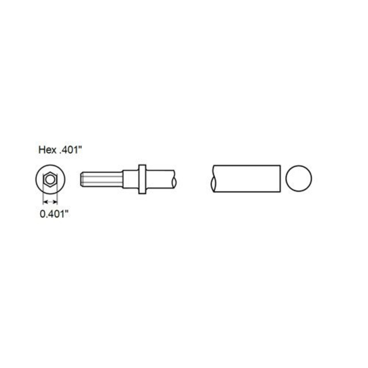 Chicago Pneumatic CA155790 POINÇON DROIT (HEX)