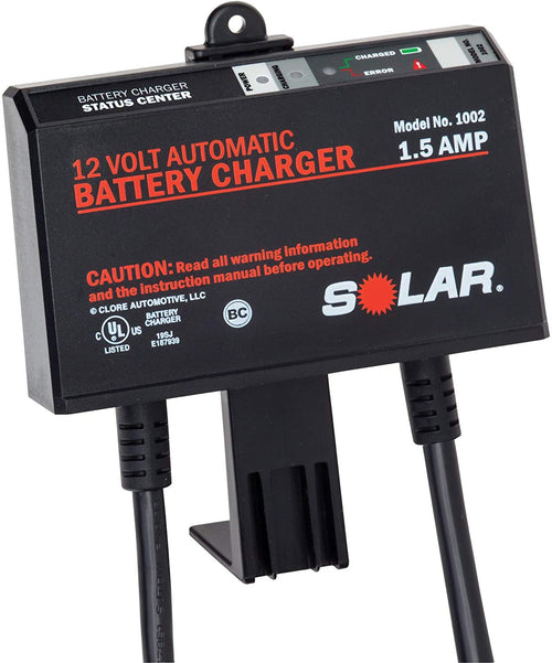 Clore Automotive 1002 Solar 1.5 Amp 12V Automatic Onboard Battery Charger - MPR Tools & Equipment