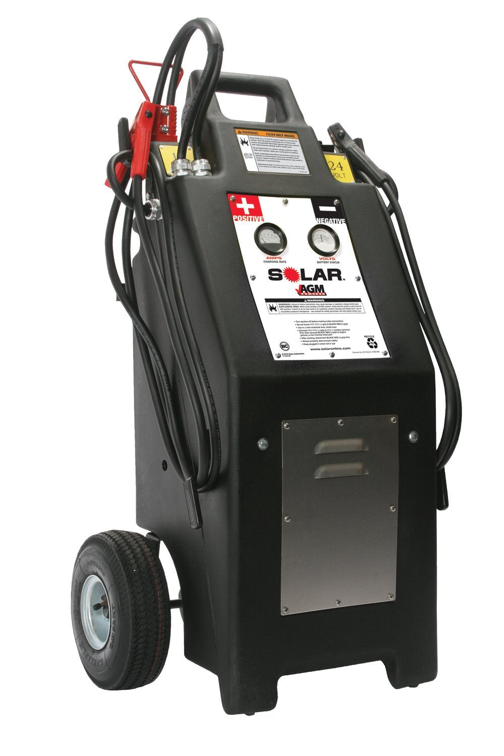 Clore Automotive HT1224AGM Solar 12/24 Volt Commercial Charger/Starter with AGM Batteries - MPR Tools & Equipment