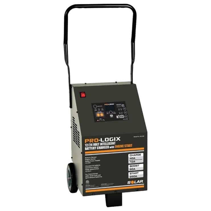 Clore Automotive PL3760 Booster Pac Pro-Logix 60/40/10/250a 12/24v Intelligent Wheeled Charger W/ Engine Start - MPR Tools & Equipment