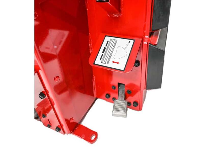 Dual bead loosener foot control close-up on Coats Maxx 80 Tire Changer