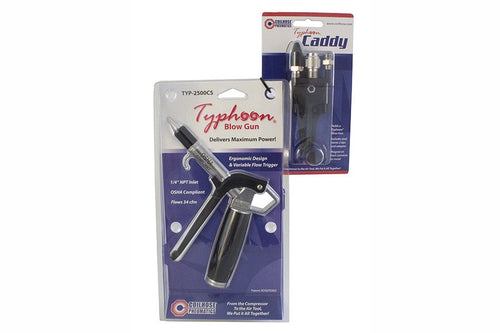 Coilhose Pneumatics TYP-PACK Typhoon High Flow Blow Gun (TYP2500CS) and Typhoon Caddy (TH-KIT) - MPR Tools & Equipment