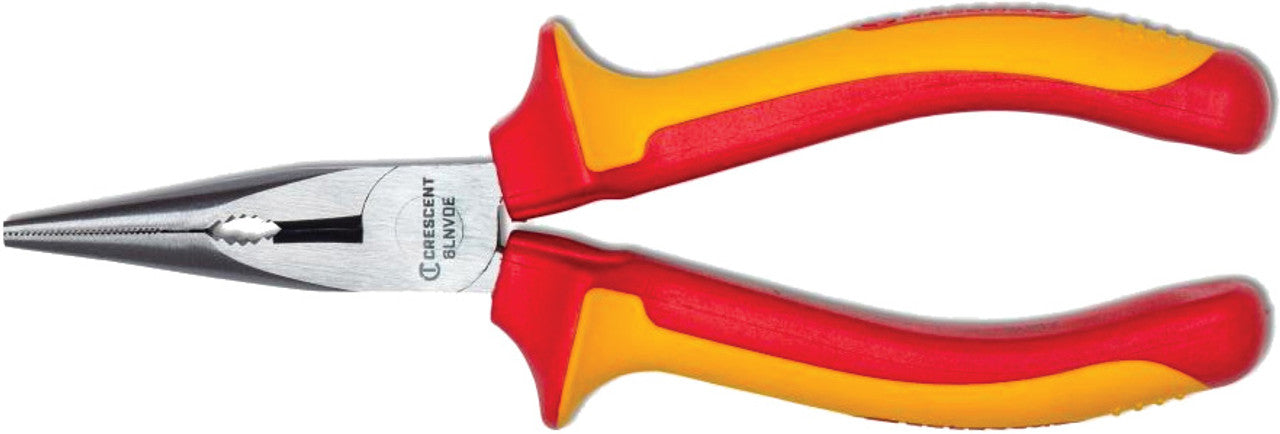 Crescent 6LNVDE 6" VDE Insulated Long Nose Pliers - MPR Tools & Equipment