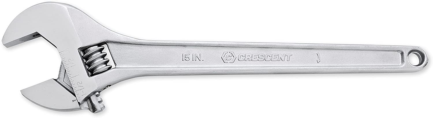 Crescent AC215VS 15" Adjustable Tapered Handle Wrench, Carded - MPR Tools & Equipment