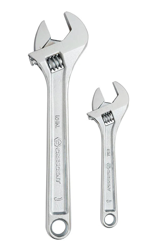 Crescent AC2610VS 2pc Alloy Steel Adjustable Wrench Set - MPR Tools & Equipment