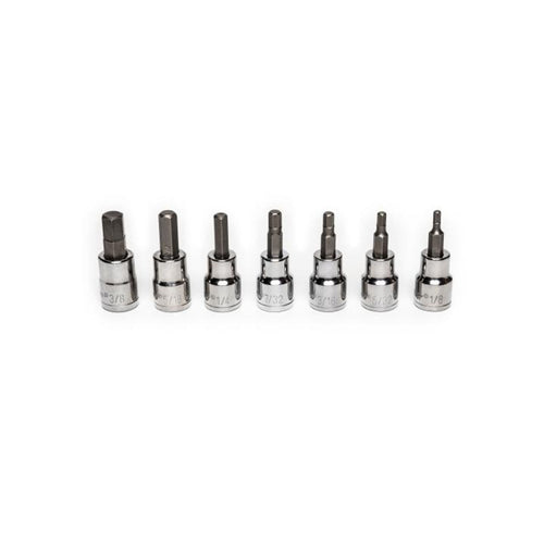 Crescent CBSS0N 7 PC,HEX BIT SOCKET SET,SAE,3/8" DRIVE - MPR Tools & Equipment