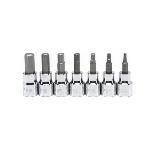 Crescent CBSS1N 7 PC,HEX BIT SOCKET SET,MM,3/8" DRIVE - MPR Tools & Equipment