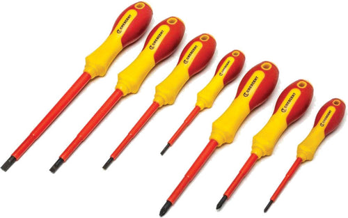 Crescent CTVDESDS 7 Pc. VDE Insulated Screwdriver Set - MPR Tools & Equipment