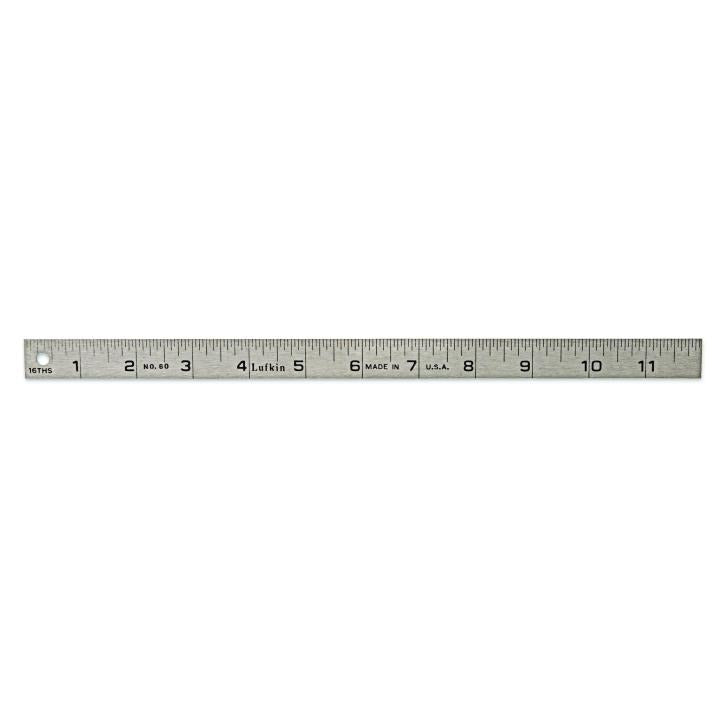 Crescent Lufkin 6012INN STEEL RULE,SHOP,1/32X3/4X12" - MPR Tools & Equipment