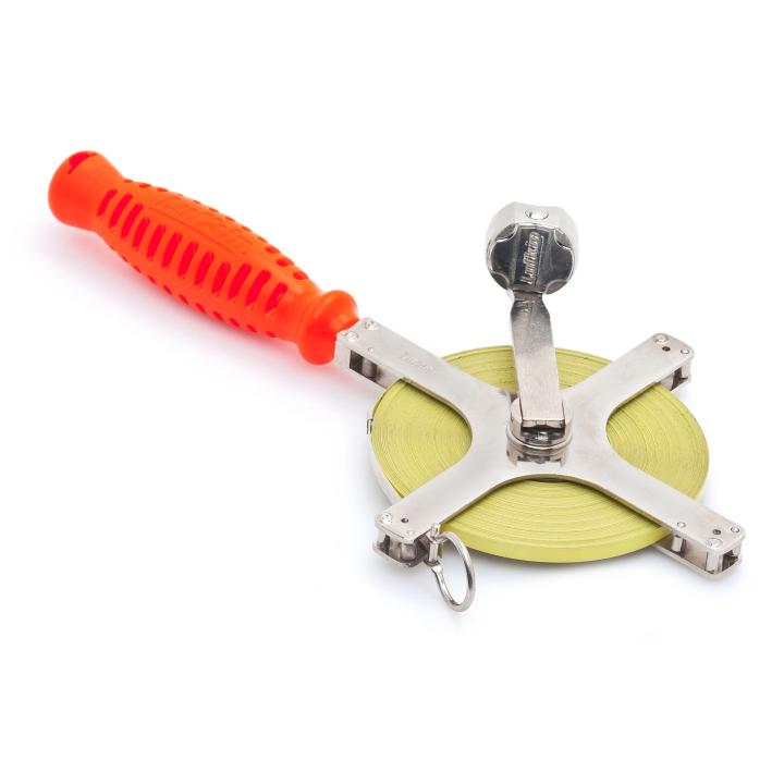 Crescent Lufkin C1288BLKN TAPE,SURV/ENGR CHR 3/8X200' BLK LDR 6" - MPR Tools & Equipment