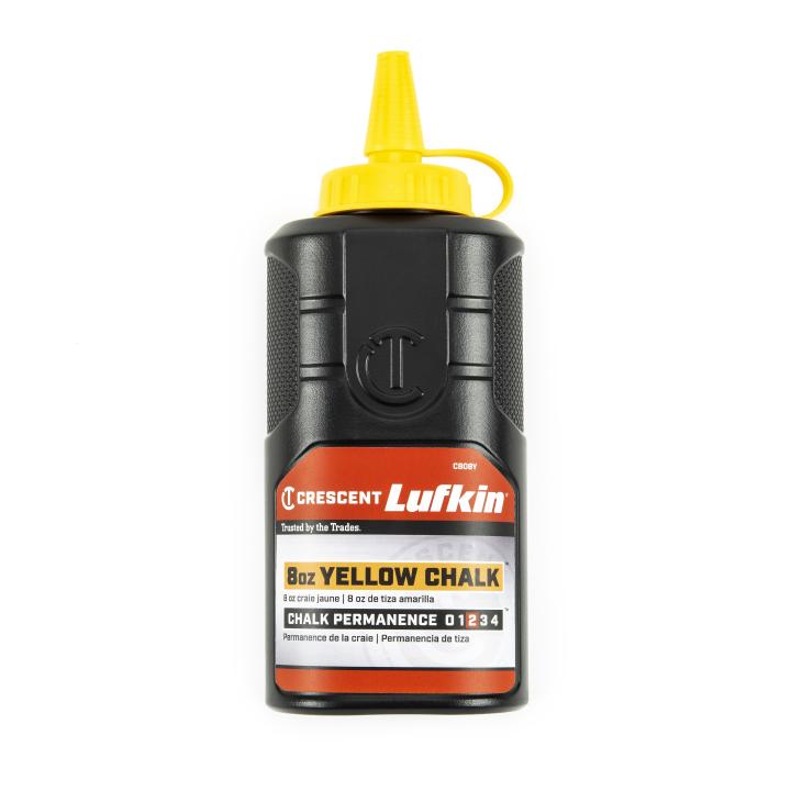 Crescent Lufkin CB08Y CHALK BOTTLE,YELLOW,8OZ - MPR Tools & Equipment