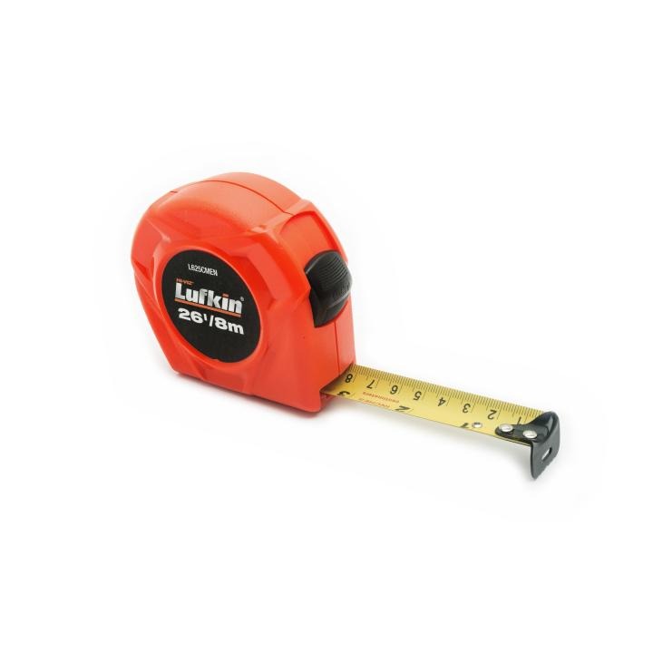 Crescent Lufkin L625CMEN TAPE,POWER,1"(25MM)X26'(8M),HIVIZ ORG - MPR Tools & Equipment