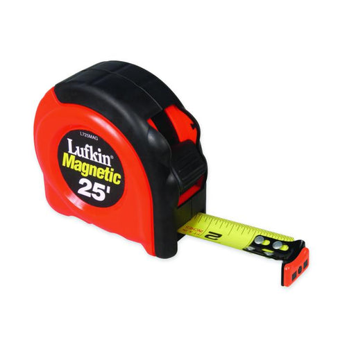 Crescent Lufkin L725MAG 1" x 25' 700 Series Magnetic Yellow Clad Tape Measure - MPR Tools & Equipment