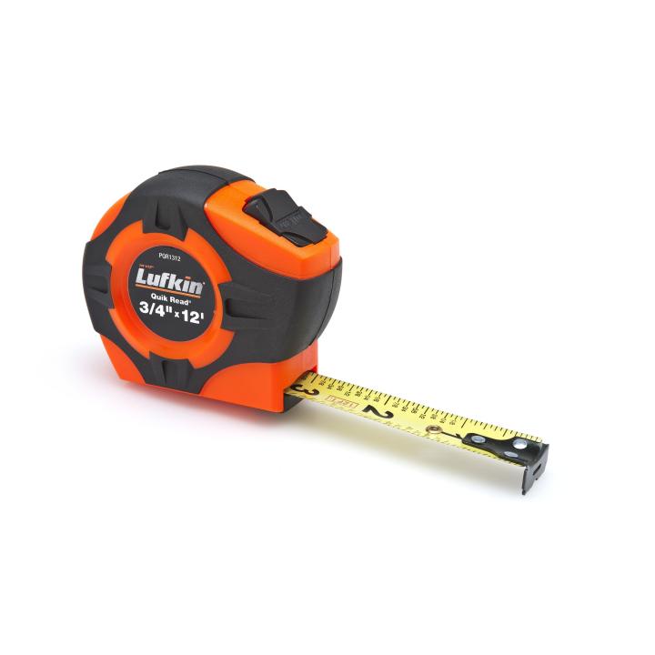 Crescent Lufkin PQR1312N TAPE,3/4"X12',QUICKREAD,HI-VIZ ORANGE - MPR Tools & Equipment