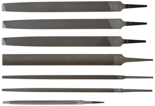 Crescent Nicholson 22024NN 7 Piece Machinist Hand File Set. American Pattern. 6" Length - MPR Tools & Equipment