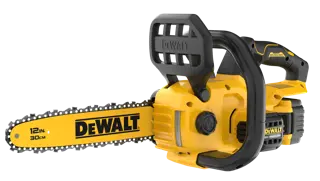 Dewalt DCCS621P1 20V MAX 12-In. Brushless Cordless Chainsaw - side profile view