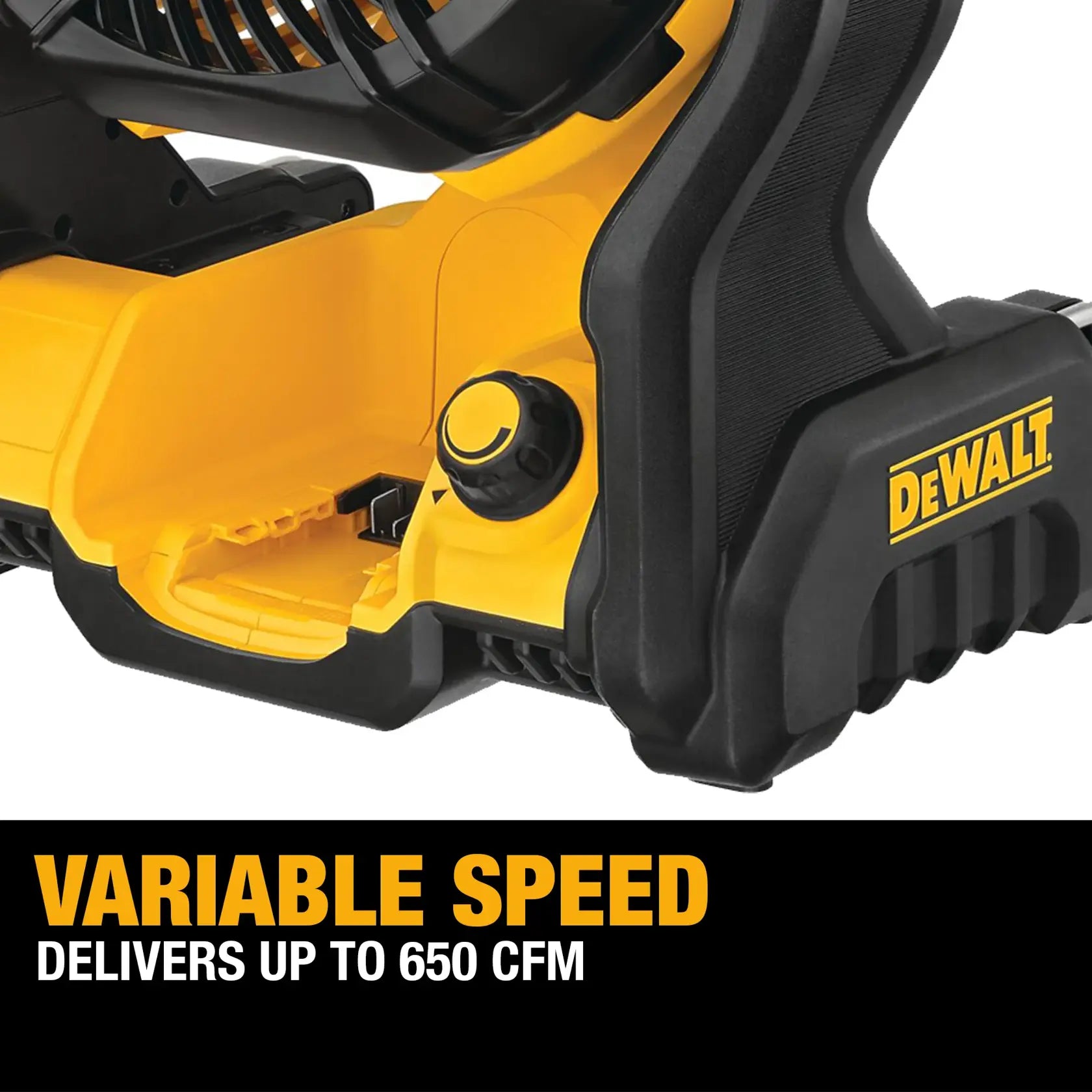 Dewalt DCE512B Cordless Jobsite Fan - Variable Speed Control Delivers Up to 650 CFM