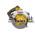 Dewalt DCS590B 20V MAX XR Brushless Cordless 7-1/4 In. Circular Saw, front blade view on white background