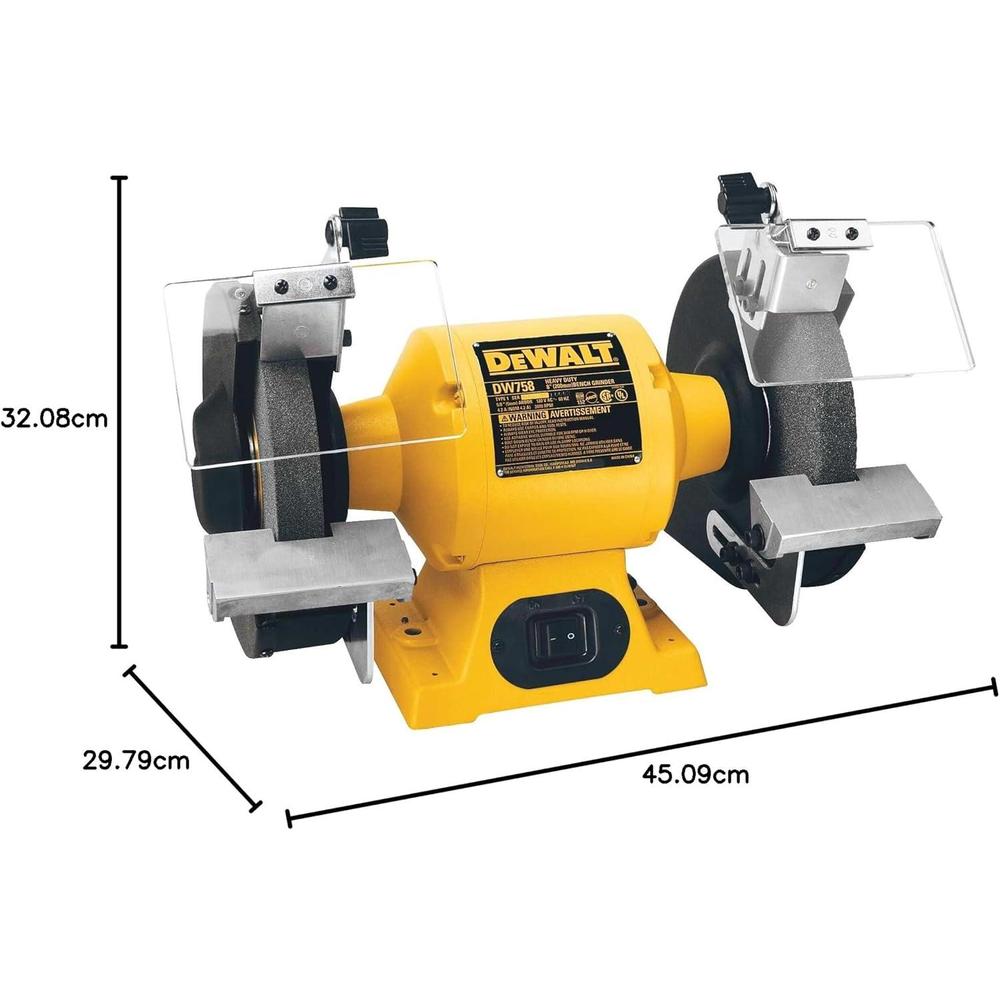 DEWALT Bench Grinder. 8-Inch (DW758)