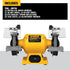 DEWALT DW756 6-Inch Bench Grinder. Yellow. Black. Gray