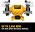 DEWALT DW756 6-Inch Bench Grinder. Yellow. Black. Gray