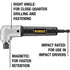 DEWALT Right Angle Attachment, Impact Ready (DWARA120)