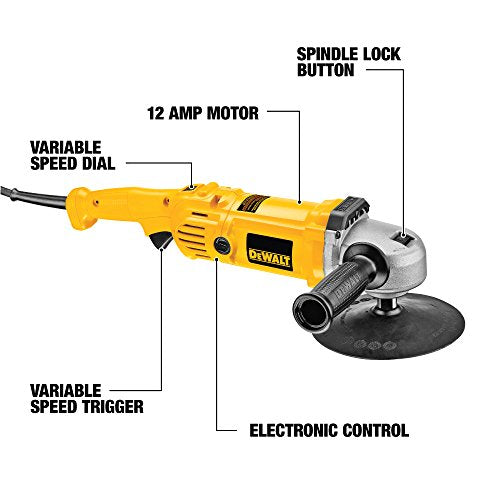 DEWALT Variable Speed Polisher. 7-Inch to 9-Inch (DWP849) - MPR Tools & Equipment