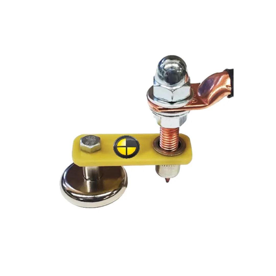 Dent Fix Equipment DF-WG1 Magnetic Weld & Ground with adjustable electrode, magnetic base, and cable lug attachment on white background