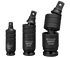 VIM Tools DSPA200 3Pc Impact Dual Swivel Pinless Adapter Set - high-resolution angled open view of DSPA214, DSPA238, DSPA212 CR-MO adapters