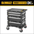 DeWalt DWST60510 TOUGHSYSTEM 2.0 DXL 5-In-1 Modular Workstation angled view on caster wheels