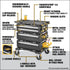 DeWalt DWST60510 TOUGHSYSTEM 2.0 DXL feature callout infographic with labels