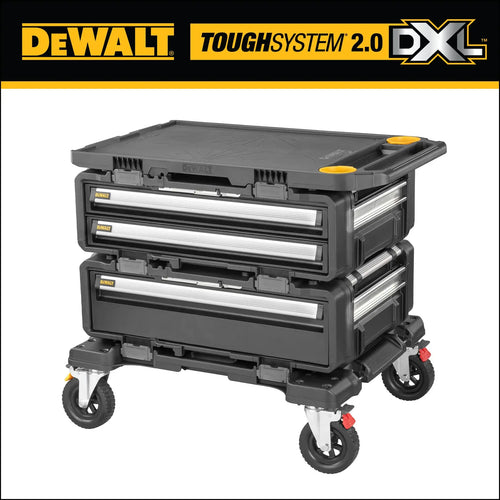 Dewalt DWST60520 TOUGHSYSTEM 2.0 DXL 4-In-1 Modular Workstation on tough-terrain caster wheels