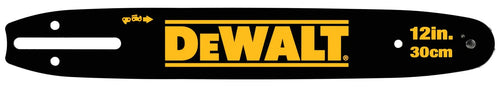 DeWalt DWZCSB12 12-In. Chainsaw Guide Bar - front view showing DeWalt branding