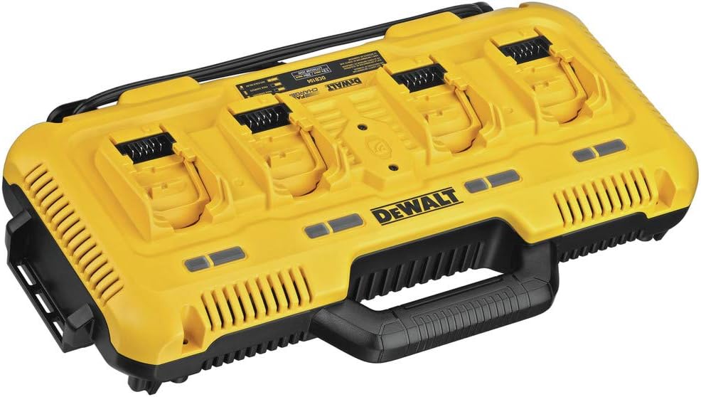 DeWalt DCB104 12V MAX*/20V MAX*/FLEXVOLT 8-Amp 4-Port Simultaneous Fast Charger