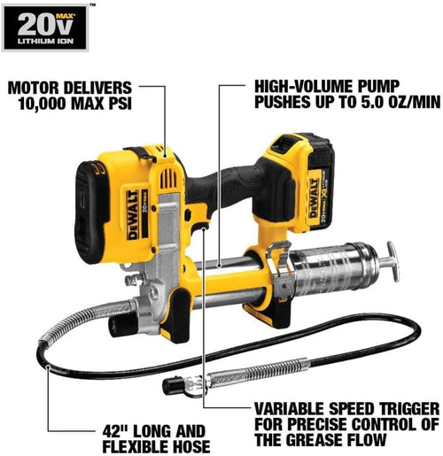 DeWalt DCGG571M1 20V MAX Cordless Grease Gun