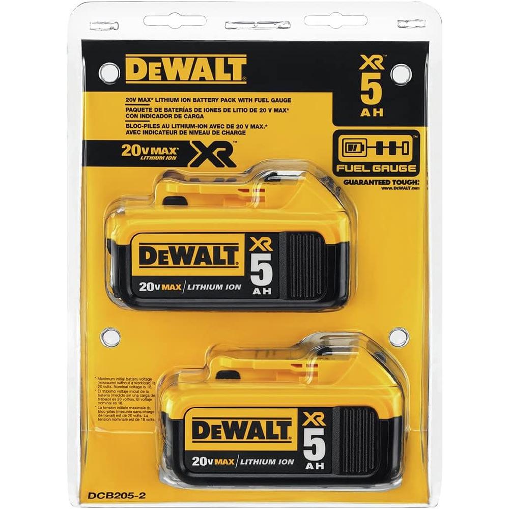 Dewalt DCB205-2 20V MAX XR® 5Ah Battery (2 PK)